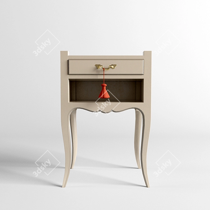 Stylish Night Art: Small Table 3D model image 2