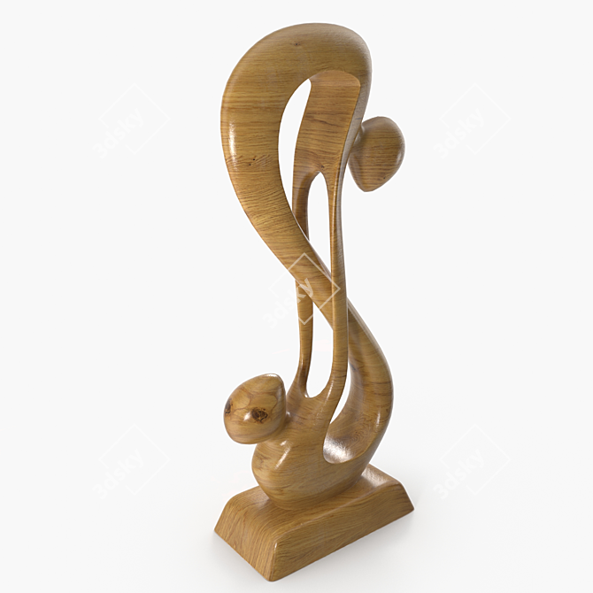 Eternal Wood Infinity Statuette 3D model image 1