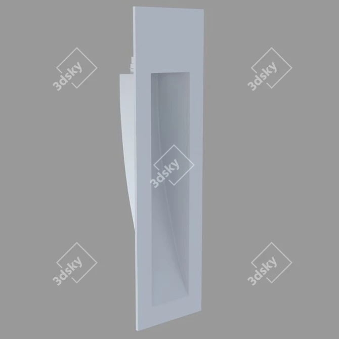 Integrated Plaster Wall Light 3D model image 2