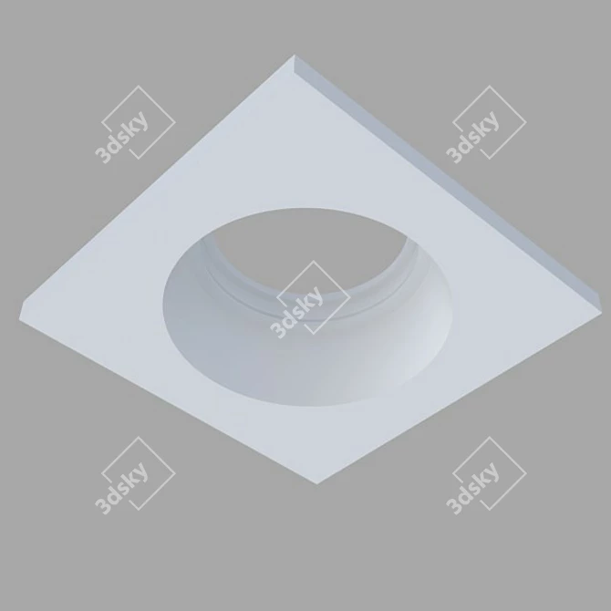 MIZAR SN 103: Integrated Gypsum Downlight 3D model image 2