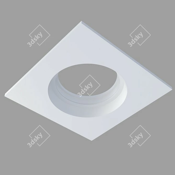 Gypsum Recessed Spot SN104 3D model image 2