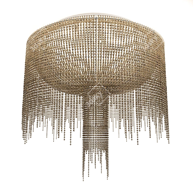 Smoky Glass Crystal Chandelier 3D model image 1