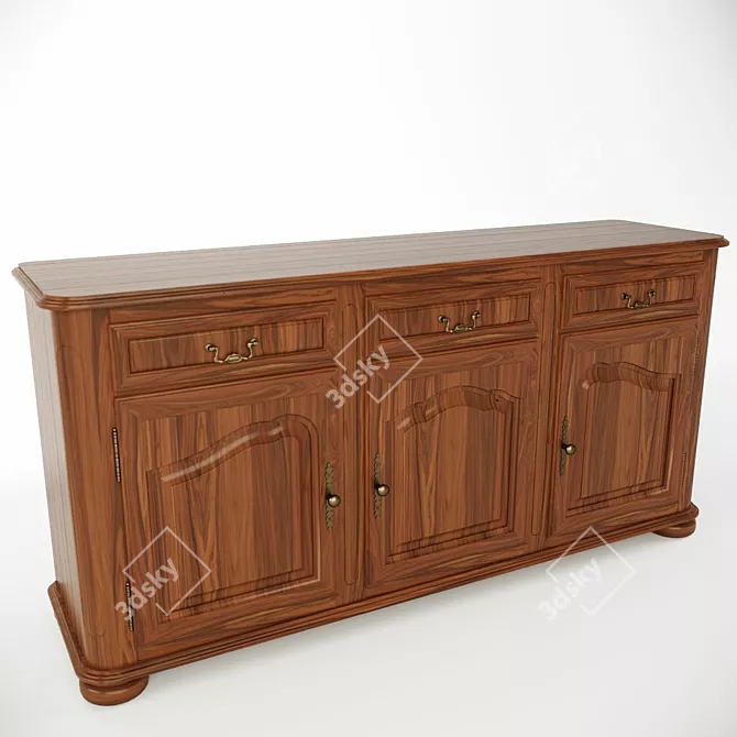 Elegant Selva Chest & Sideboard 3D model image 3