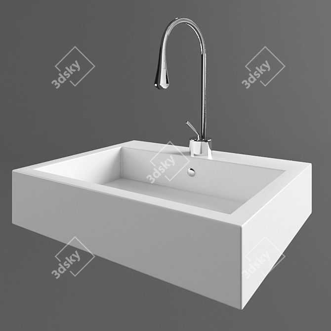 Gorgeous Goccia: Elevate Your Bathroom 3D model image 1