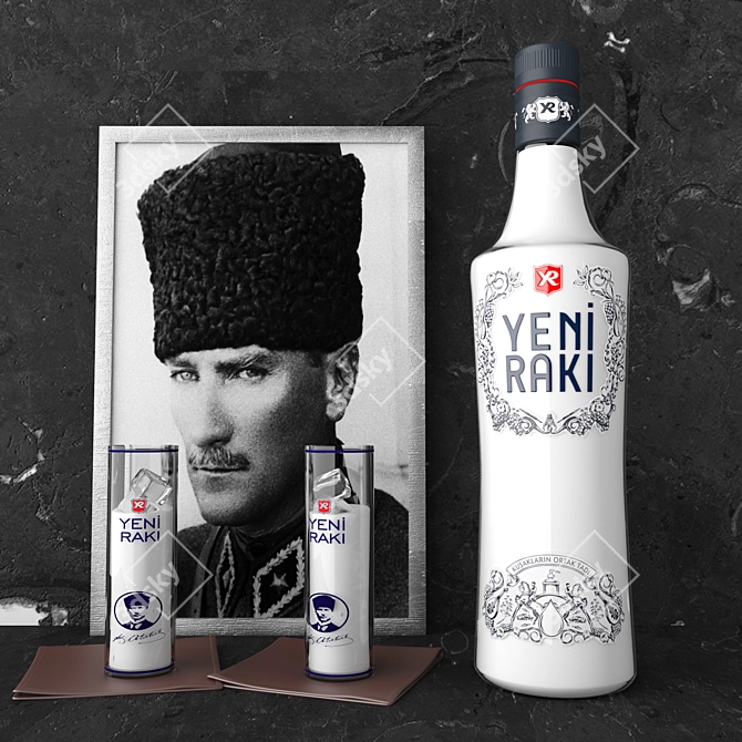 Delicious Turkish Yeni Rakı 3D model image 1