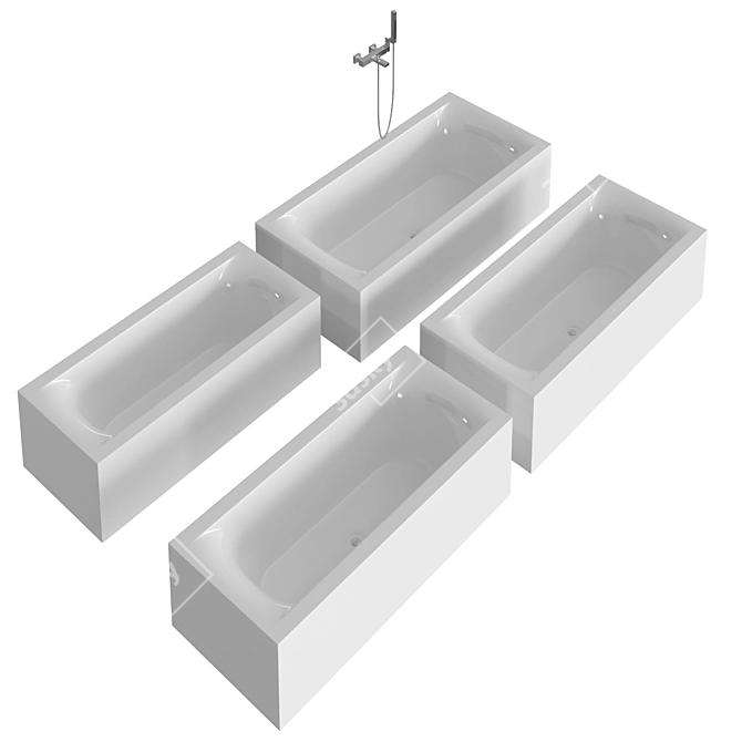 Elevate Your Bath with RIHO & Newform 3D model image 2