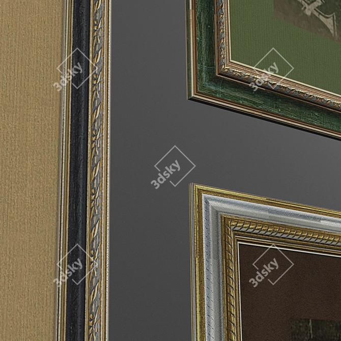 Artistic Décor Collection: Modern Paintings for Your Interior 3D model image 2