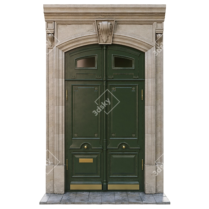 Title: Classic Swing Door | L-1600 H-3100 | 3D Max & OBJ 3D model image 1