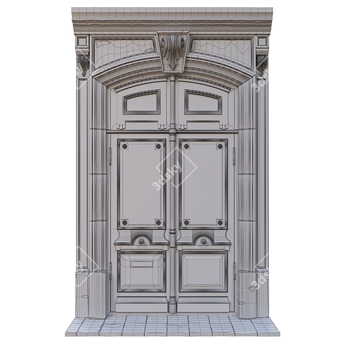 Title: Classic Swing Door | L-1600 H-3100 | 3D Max & OBJ 3D model image 3