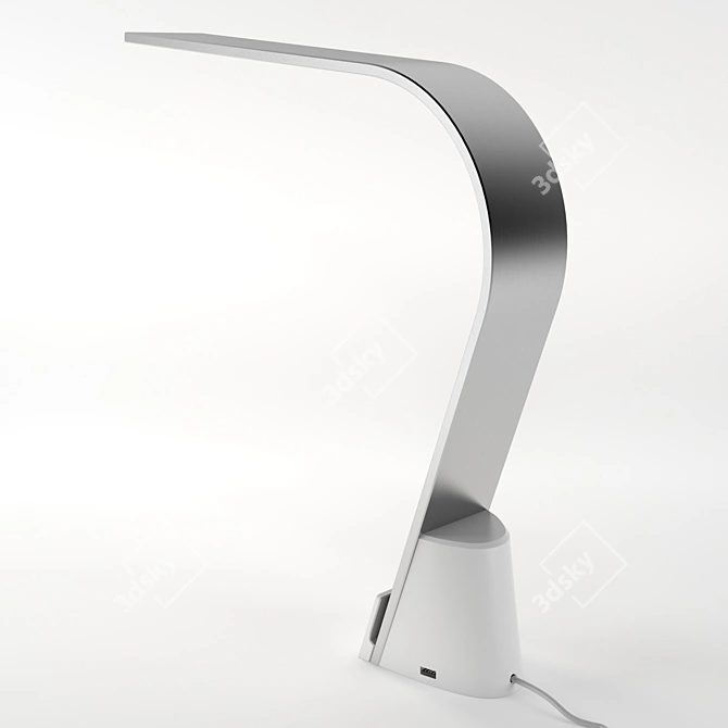 Illuminate & Charge: Desk Lamp with iPhone Charger 3D model image 2