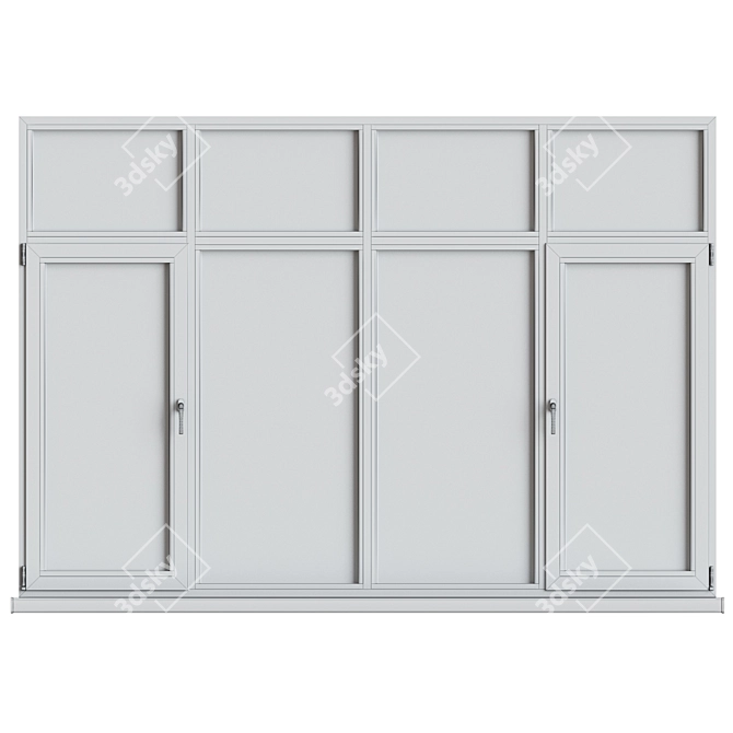 Aluminum Windows Collection 3D model image 3