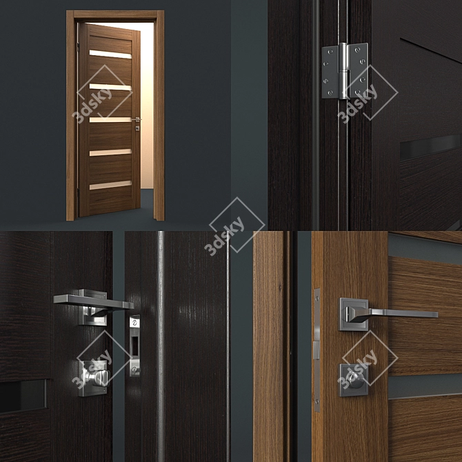 Cortex Deco 2000x800mm Flush Door 3D model image 3