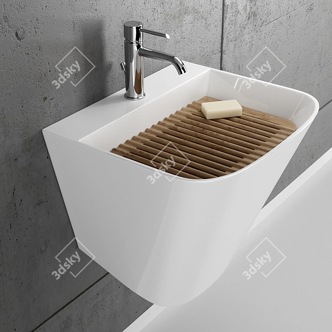 Galassia Meg11: Versatile Ceramic Wash Basin 3D model image 1