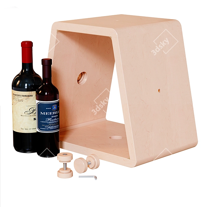 Modular Wine Rack: Versatile and Stylish 3D model image 2