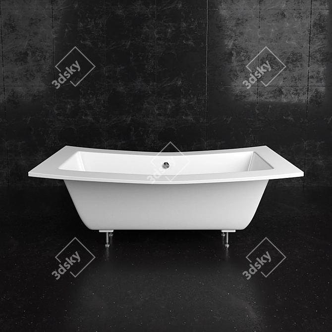 Nogano Acrylic Bathtub 3D model image 2