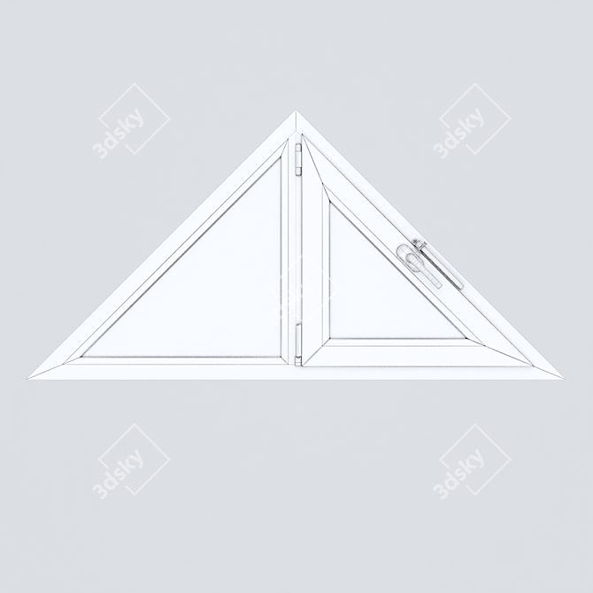 Premium Plastic Windows - Detailed Craftsmanship 3D model image 2