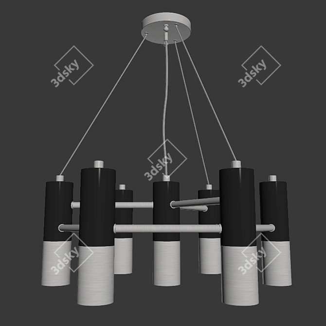 Favorite Ultra Brass Chandelier - Elegant Lighting 3D model image 2