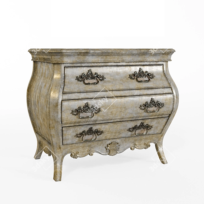 Serene Sanctuary Bachelor Chest 3D model image 1