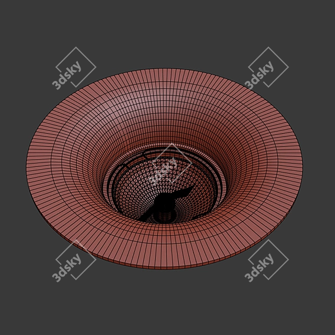 Integrated Gypsum Ceiling Spotlight 3D model image 3