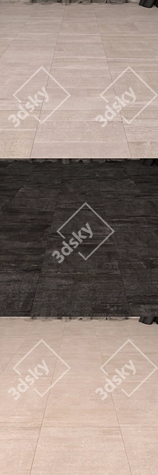 Flakiver Gres Floor Set 2: Multi-Texture, High-Quality Gres Flooring 3D model image 2