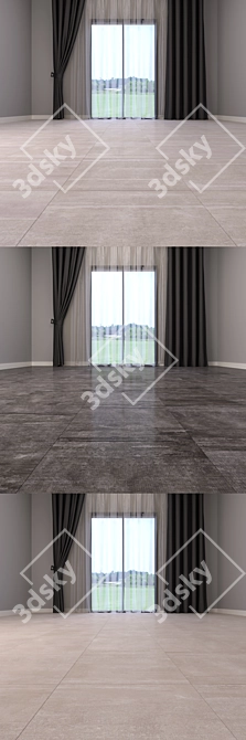 Flakiver Gres Floor Set 2: Multi-Texture, High-Quality Gres Flooring 3D model image 3