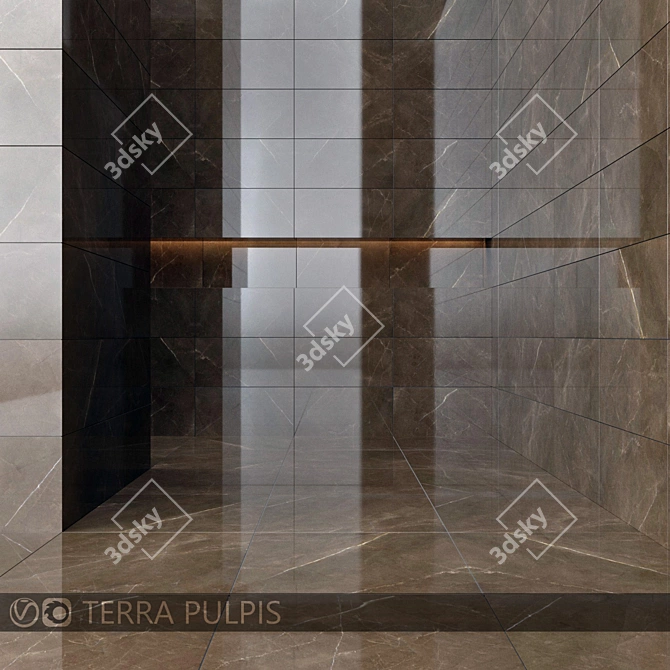 Kerranova Pulpis Marble Tiles 3D model image 1