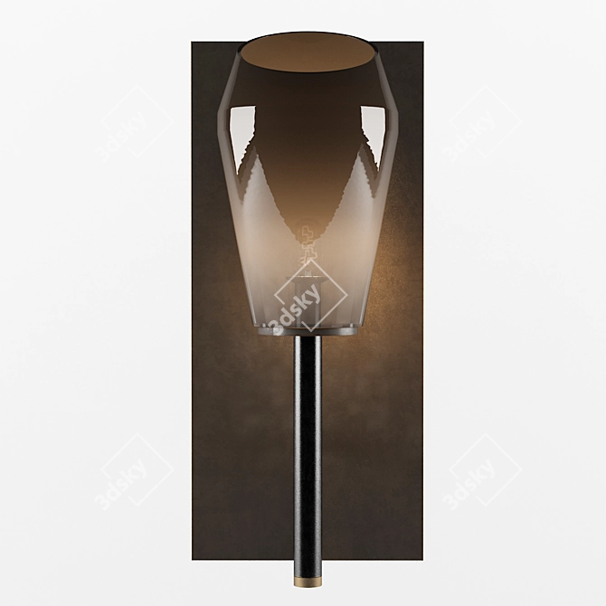 Elegant Kupra Sconce 3D model image 1