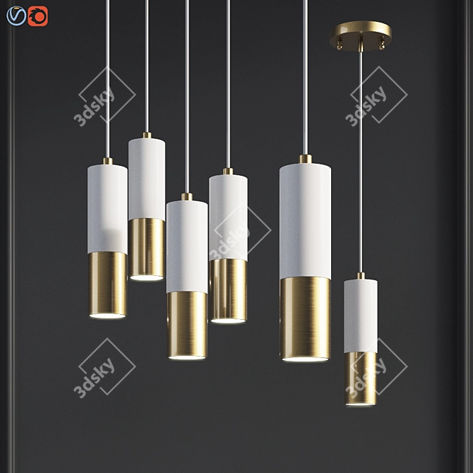 Favorite Fixture Ultra White Pendant 3D model image 1