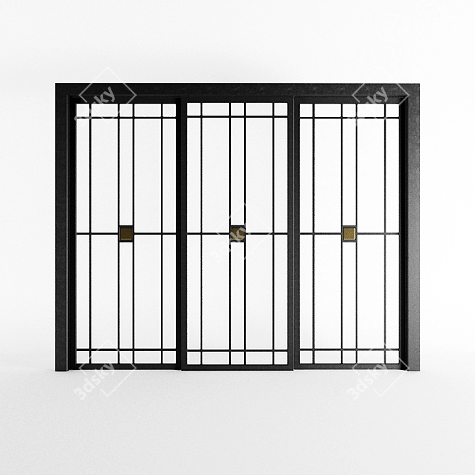 Sleek Glass Partition: 2700mm x 2200mm 3D model image 3