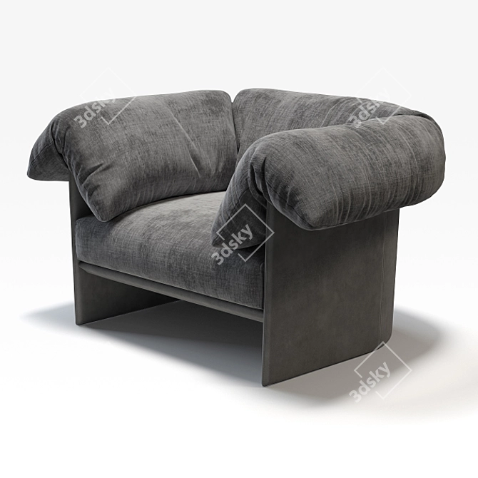 Luxurious Highline Armchair for Stylish Comfort 3D model image 1