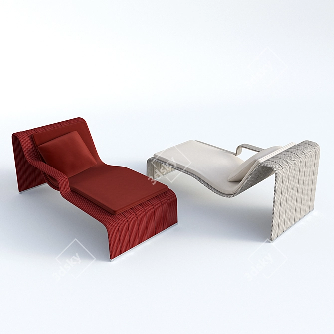 Paola Lenti Frame: Weather-Resistant Outdoor Furniture Set 3D model image 2
