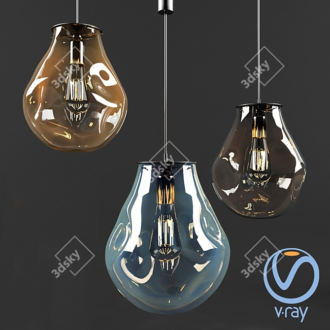 Bomma SOAP: Modern Ceiling Lamp 3D model image 1