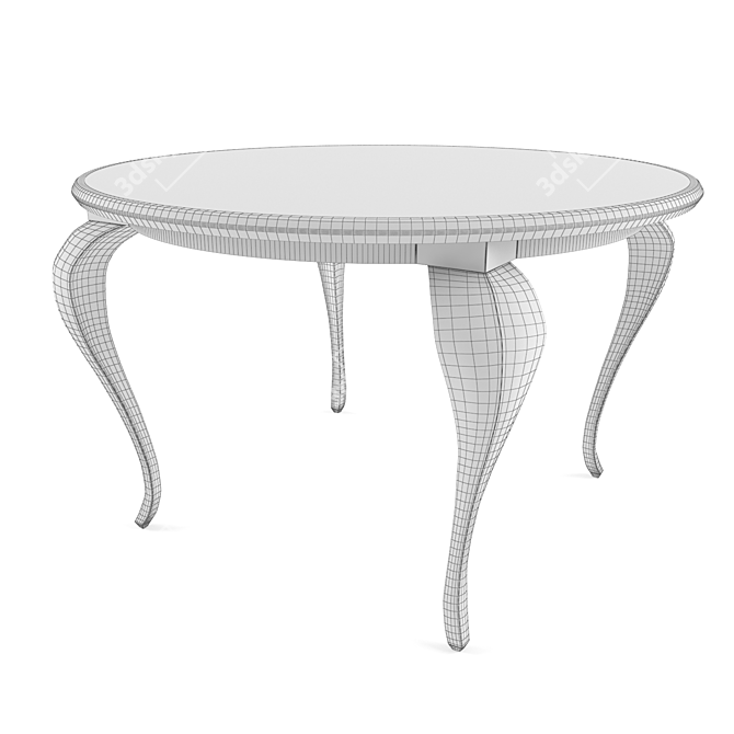 ALCHYMIA Arianna: Glamorous Art Deco Round Dining Table 3D model image 2