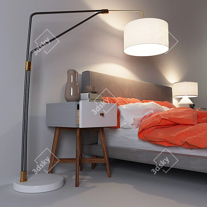 Bonaldo Dream On: Elegant and Spacious Bed for Luxurious Comfort 3D model image 3