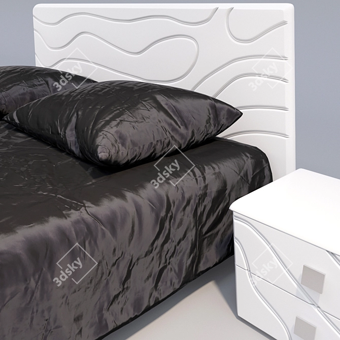 Title: Milana Bedroom Set: Creative Haven for Unique Personalities 3D model image 2