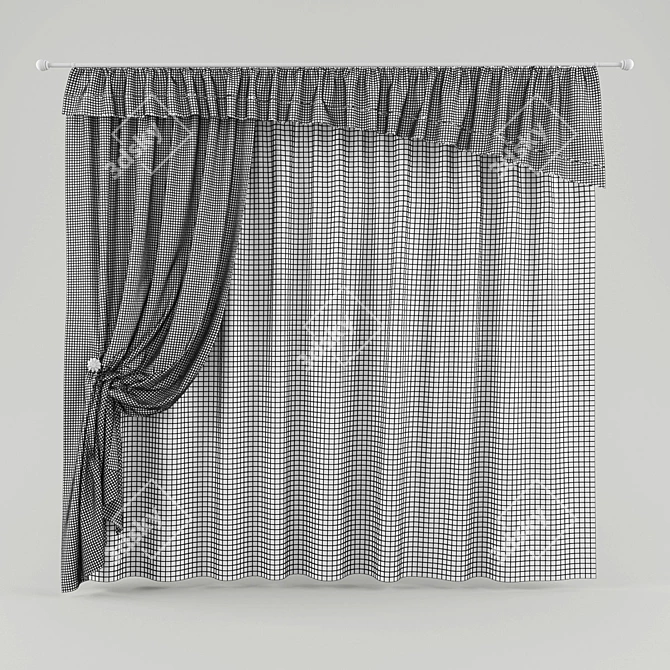 Stylish Drapery for Your Home 3D model image 2