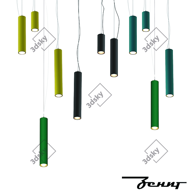 Liny Pendant Lighting: Innovative Design & Customizability 3D model image 2