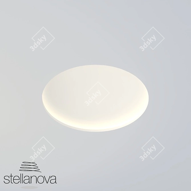 Atlas 720 SN410: Seamless Recessed Gypsum Ceiling Light 3D model image 1