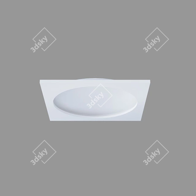 Atlas 720 SN410: Seamless Recessed Gypsum Ceiling Light 3D model image 2