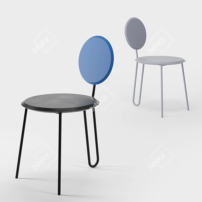 Cap Chair: Stylish and Ergonomic Seating 3D model image 1