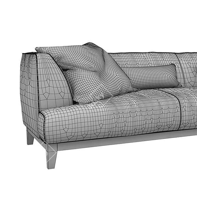 Borzalino: Luxury Russian Made Sofa 3D model image 2