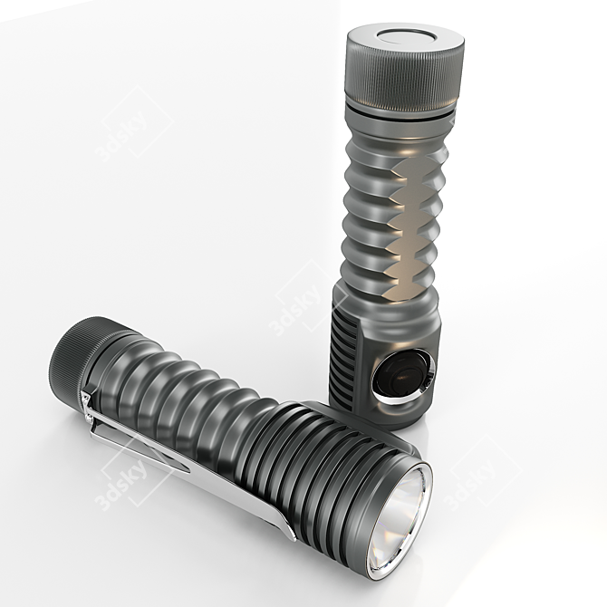 ZebraLight Ultra-Bright LED Flashlight 3D model image 2