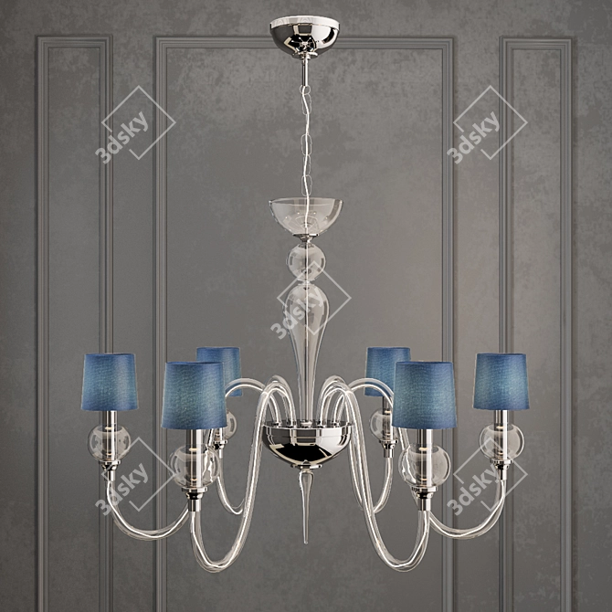 Leonardo Ball Chandelier: Venetian Glass Collection 3D model image 2