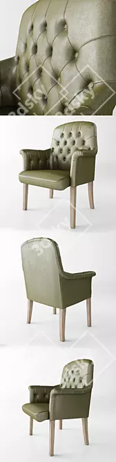 Poltrona Frau Oxford Office Chair 3D model image 2