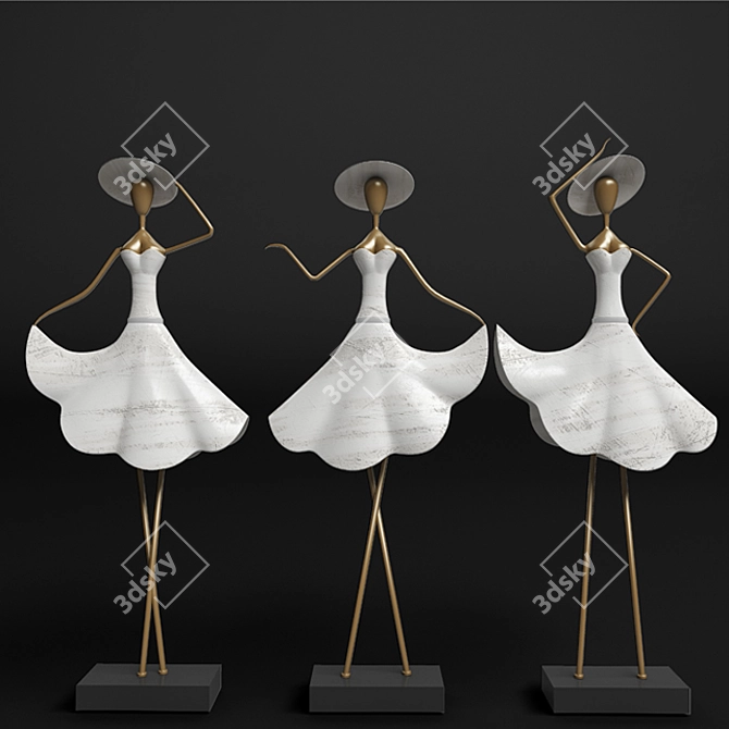 Elegant Dancer's Dream 3D model image 1