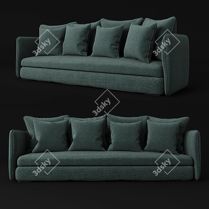 Cozy Comfort Sofa: Lisa 3D model image 1