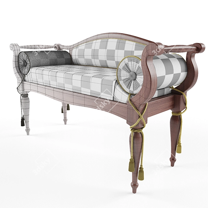 Elegant Florence-3 Banquette by KAVELIO 3D model image 2