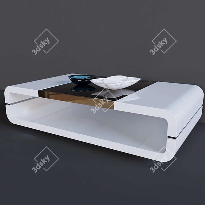 Modern Minimalist Coffee Table 3D model image 1