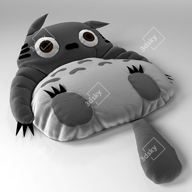 Cozy Totoro Bed 3D model image 2