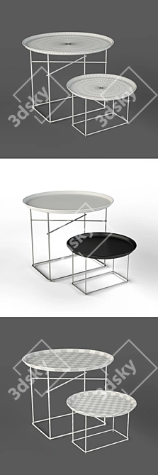 B&B Italia Fat-Fat Small Tables: Sleek and Versatile Furniture 3D model image 3